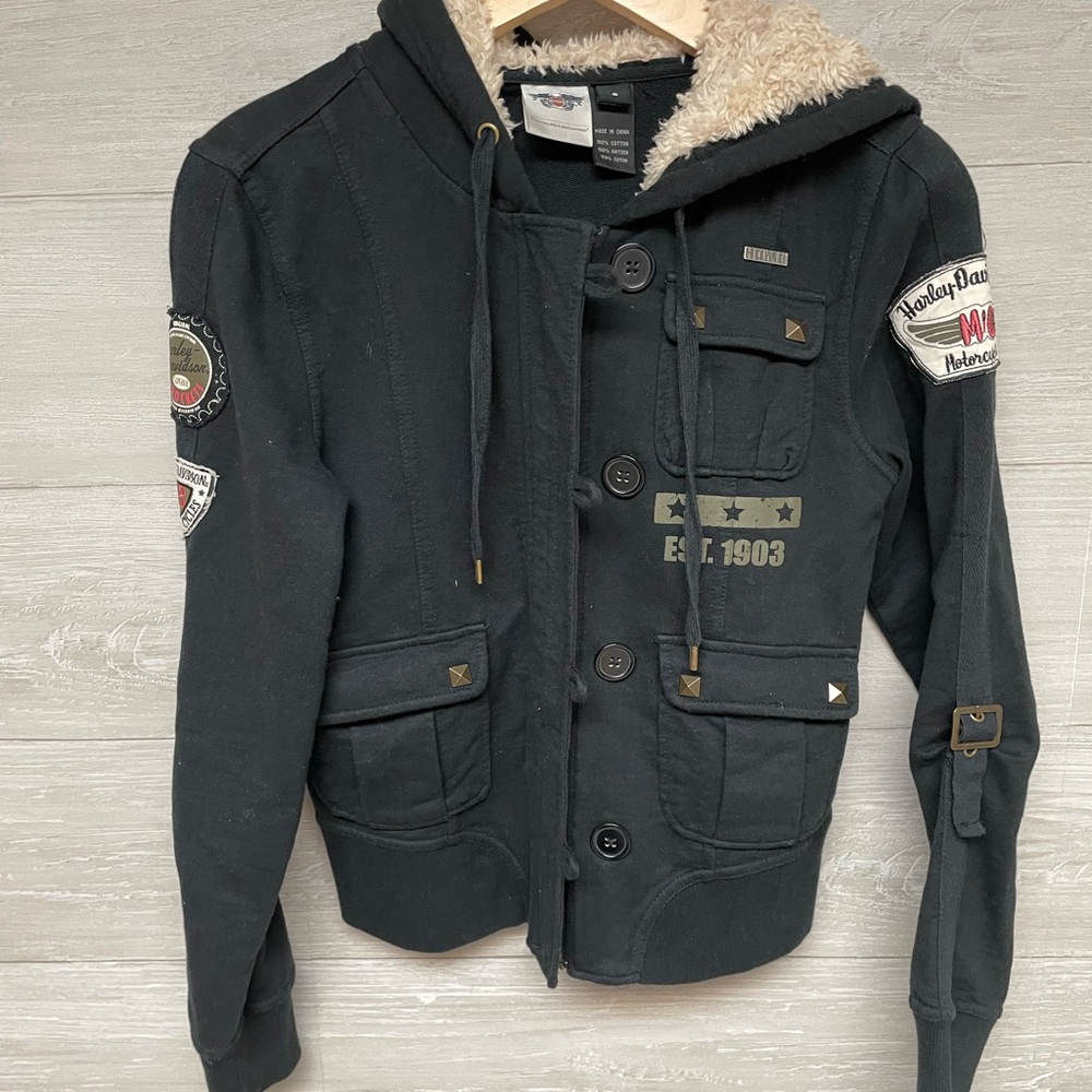 Vintage | Harley-Davidson | zip up hoodie. Size S.